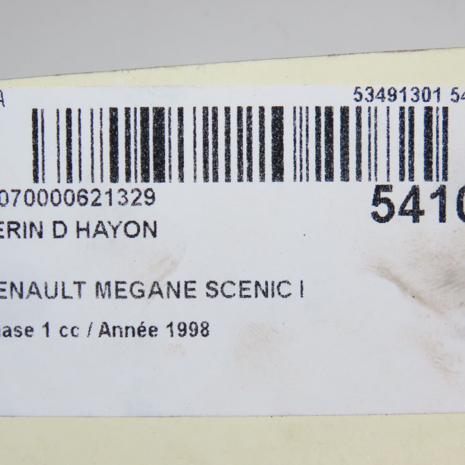 Verin droit hayon occasion RENAULT MEGANE SCENIC I Phase 1 09-1996->08-1999 1.6 7700828454 4