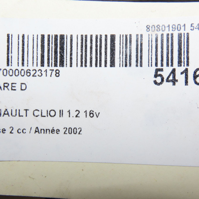 Phare droit occasion RENAULT CLIO II Phase 2 06-2001->07-2006 1.2 16v 7701054063 5