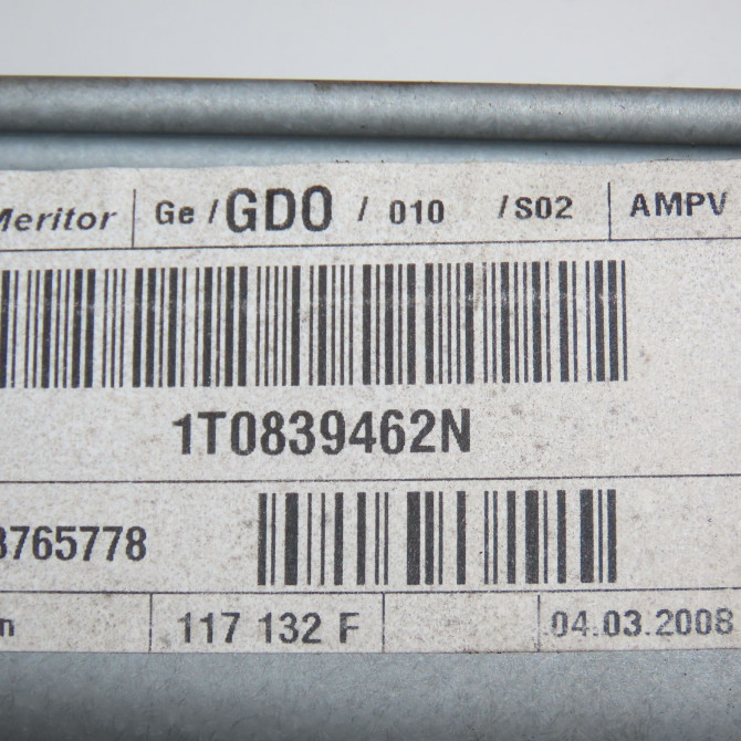 Mecanisme leve-glace arrière droit occasion VOLKSWAGEN TOURAN I Phase 2 11-2006->09-2010 1.9TDI 90 1T0839462N 3
