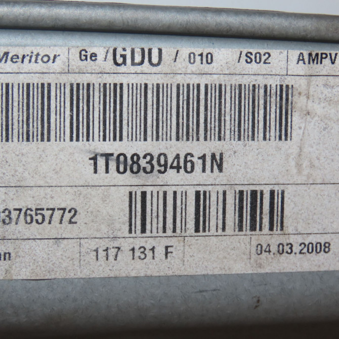 Mecanisme leve-glace arrière gauche occasion VOLKSWAGEN TOURAN I Phase 2 11-2006->09-2010 1.9TDI 90 1T0839461N 3