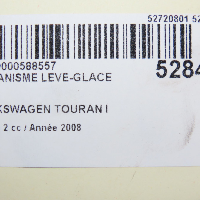 Mecanisme leve-glace arrière gauche occasion VOLKSWAGEN TOURAN I Phase 2 11-2006->09-2010 1.9TDI 90 1T0839461N 5