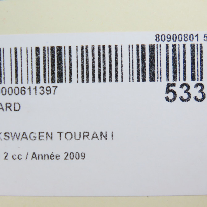 Feu arrière droit occasion VOLKSWAGEN TOURAN I Phase 2 11-2006->09-2010 2.0TDi 16v 140ch 1T0945096P 6