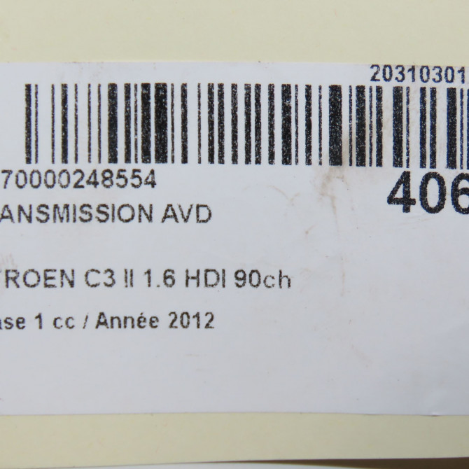 Transmission avant droite occasion  3273WJ 6