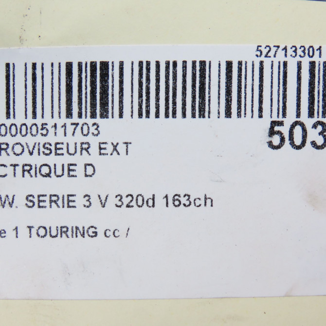 Retroviseur exterieur electrique droit occasion B.M.W. SERIE 3 V Phase 1 04-1995->04-1999 320d 163ch 51167282600 6
