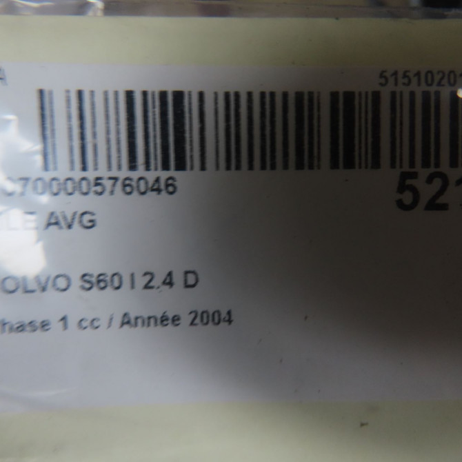 Aile avant gauche occasion VOLVO S60 I Phase 1 09-2000->06-2004 2.4 D 9187958 4