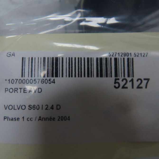 Porte avant droite occasion VOLVO S60 I Phase 1 09-2000->06-2004 2.4 D 30649390 5