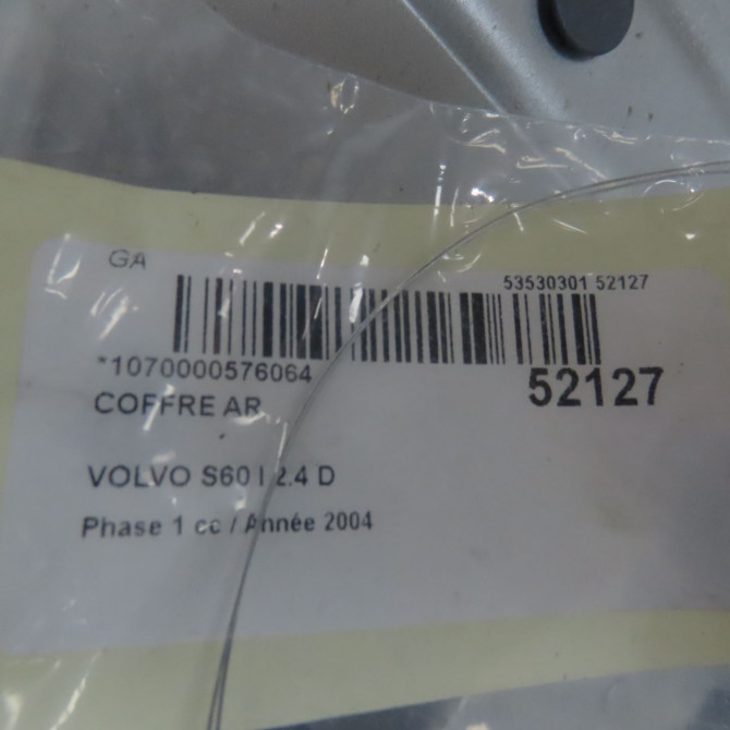 Coffre arrière occasion VOLVO S60 I Phase 1 09-2000->06-2004 2.4 D 30634375 5