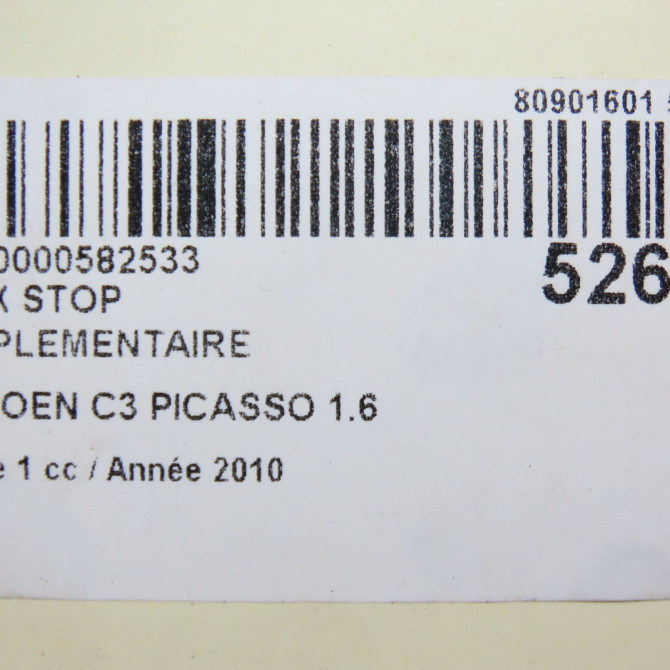 Feux stop supplementaire occasion CITROEN C3 PICASSO Phase 1 02-2009->08-2012 1.6 HDi 16v 90ch 6351GK 5