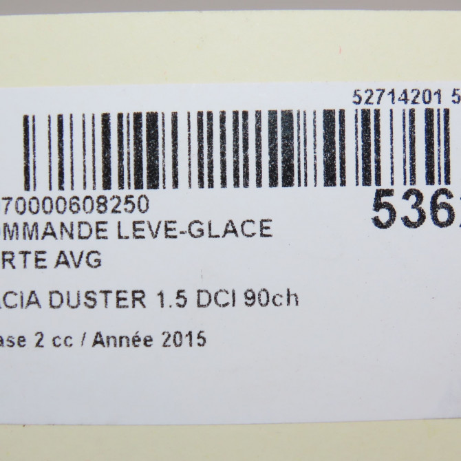 Commande lève-glace porte avant gauche occasion 6