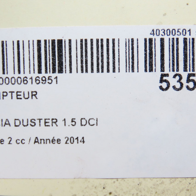 Compteur occasion DACIA DUSTER Phase 2 09-2013->... 1.5 DCI 110ch 248102645R 6