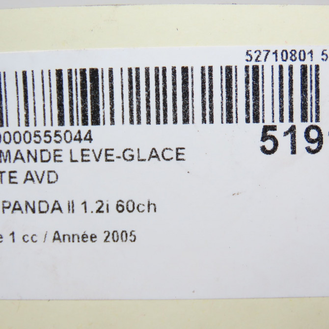 Commande lève-glace porte avant droite occasion FIAT PANDA II Phase 1 09-2003->12-2012 1.2i 60ch 735360837 4
