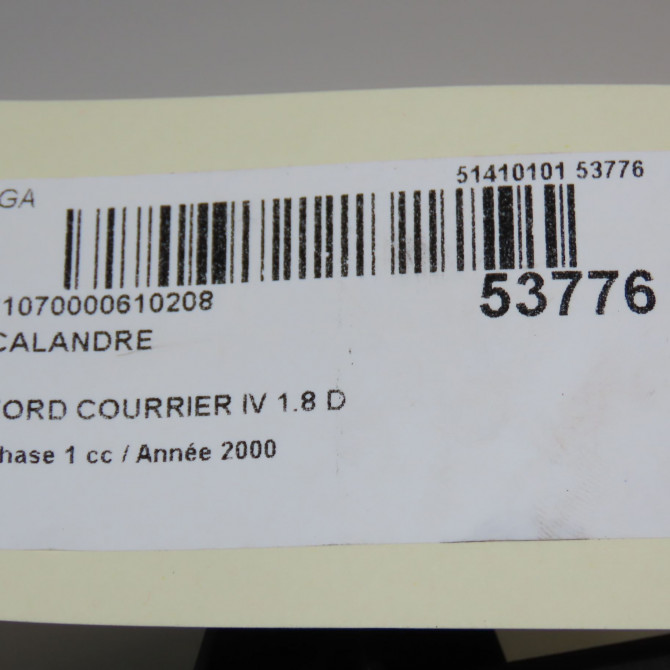 Calandre occasion FORD COURRIER IV Phase 1 04-1995->04-1999 1.8 D 60ch 1109355 4