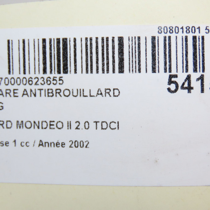 Phare antibrouillard avant gauche occasion FORD MONDEO II Phase 1 09-2000->06-2007 2.0 TDCI 130ch 1126982 6