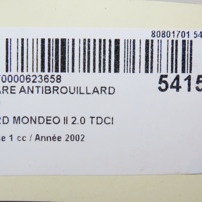 Phare antibrouillard avant droit occasion FORD MONDEO II Phase 1 09-2000->06-2007 2.0 TDCI 130ch 1126654 6