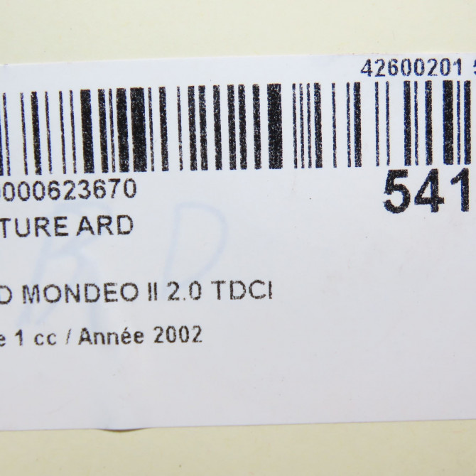 Ceinture arrière droite occasion FORD MONDEO II Phase 1 09-2000->06-2007 2.0 TDCI 130ch 1541445 5