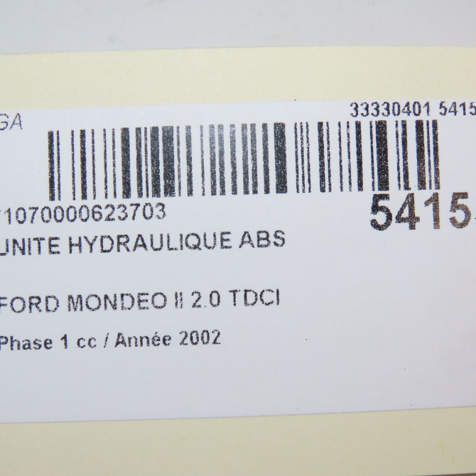Unité hydraulique ABS occasion FORD MONDEO II Phase 1 09-2000->06-2007 2.0 TDCI 130ch 1320552 8