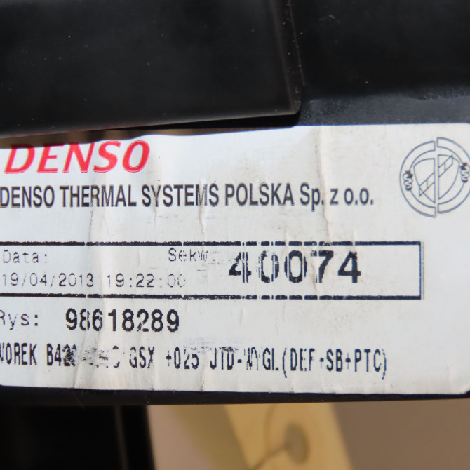 Ventilateur de chauffage occasion FORD KA II Phase 1 10-2008->... 1.3 TDCI 75ch 1751266 6