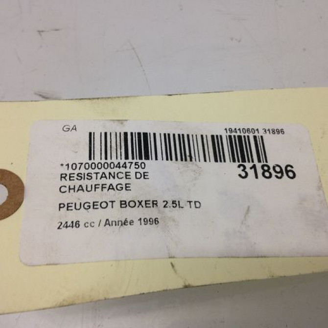 Resistance de chauffage occasion PEUGEOT BOXER I Phase 1 07-1994->02-2002 6441A8 4