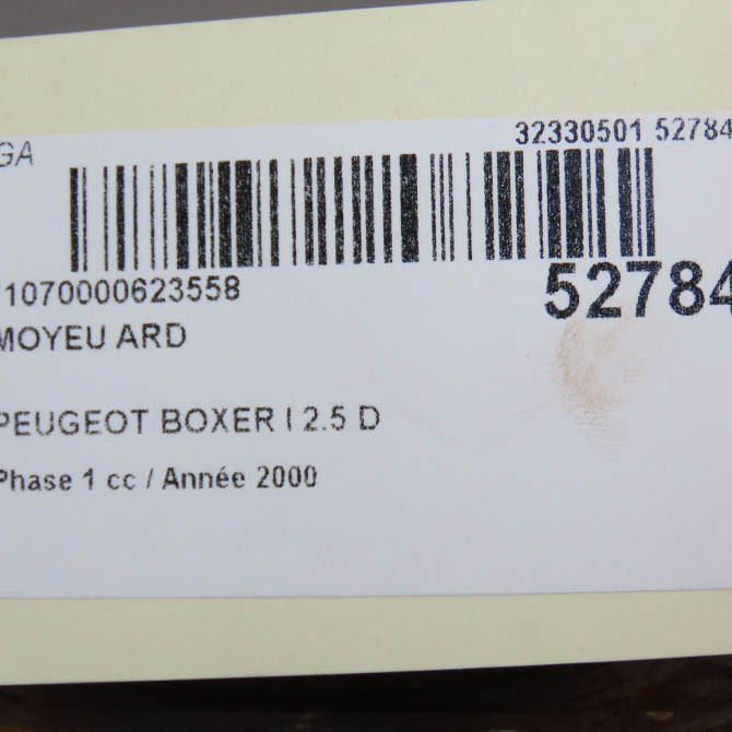 Moyeu ard occasion PEUGEOT BOXER I Phase 1 07-1994->02-2002 2.5 D 370162 5