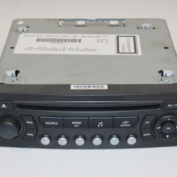 Autoradio occasion PEUGEOT PARTNER II Phase 1 05-2008->03-2012 1.6 HDI 92ch 1614201480 1