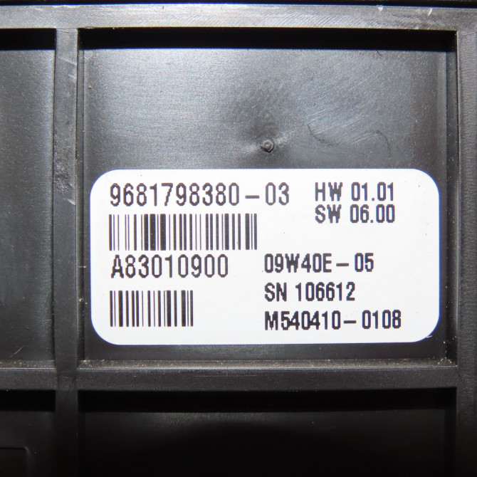 Commande de chauffage occasion PEUGEOT PARTNER II Phase 1 05-2008->03-2012 1.6 HDI 90ch 6452K9 5