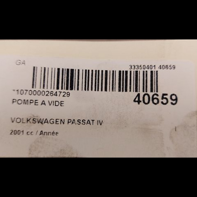 Pompe a vide occasion VOLKSWAGEN PASSAT IV Phase 2 10-2000->03-2005 38145209Q 3
