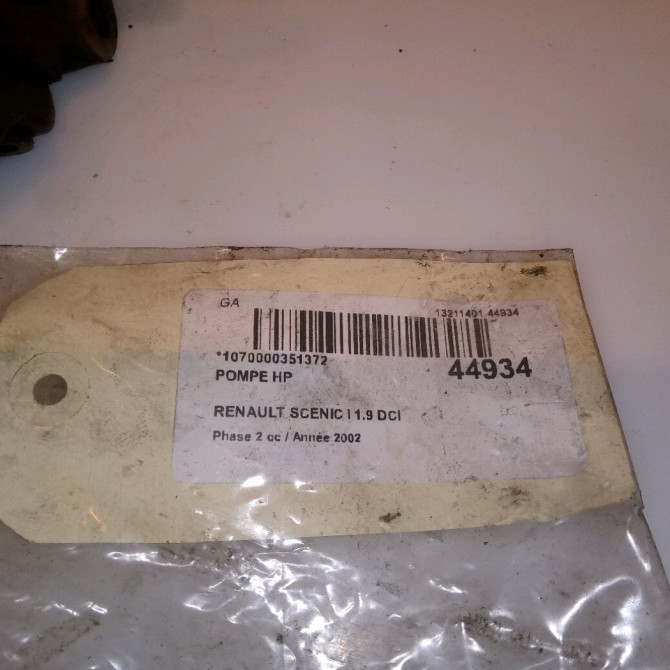 Pompe hp occasion RENAULT SCENIC I Phase 2 08-1999->06-2003 1.9 DCI 100ch 7711135549 8
