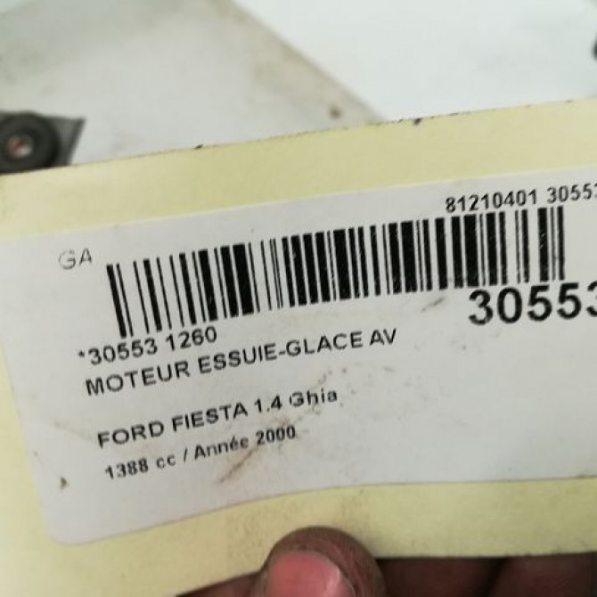 Moteur essuie-glace avant occasion FORD FIESTA IV Phase 2 09-1999->09-2002 1.4i 5