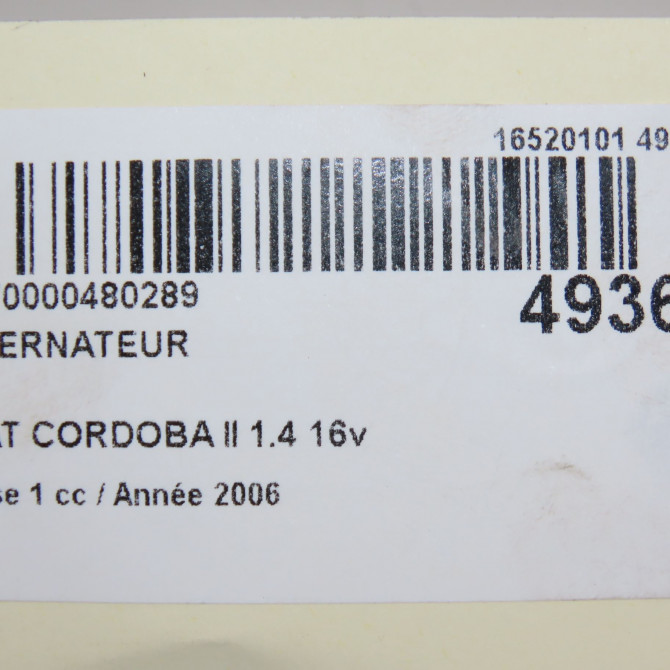 Alternateur occasion SEAT CORDOBA II Phase 1 10-2002->05-2009 1.4 16v 100ch 38903018R 7