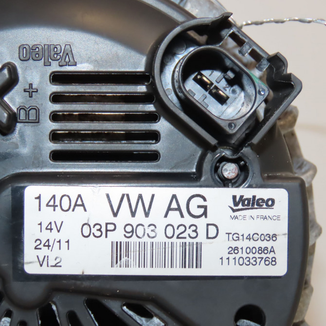 Alternateur occasion VOLKSWAGEN POLO V POLO V Phase 1 2009-09-01->2014-05-31 1.2 TDI 75ch 3P903023D 5