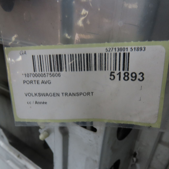 Porte avant gauche occasion  7D0831055C 7