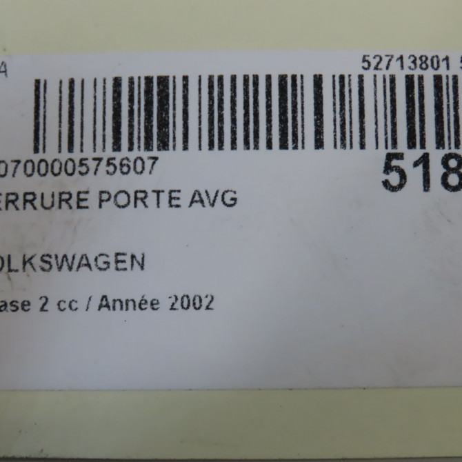 Serrure porte avg occasion  701837015D 4