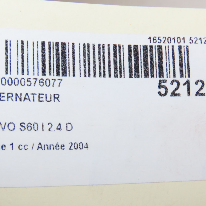 Alternateur occasion VOLVO S60 I Phase 1 09-2000->06-2004 2.4 D 8602714 7