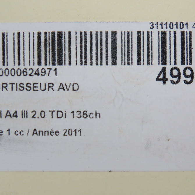 Amortisseur avant droit occasion AUDI A4 III Phase 1 01-2008->10-2011 2.0 TDi 136ch 8T0413031AF 7