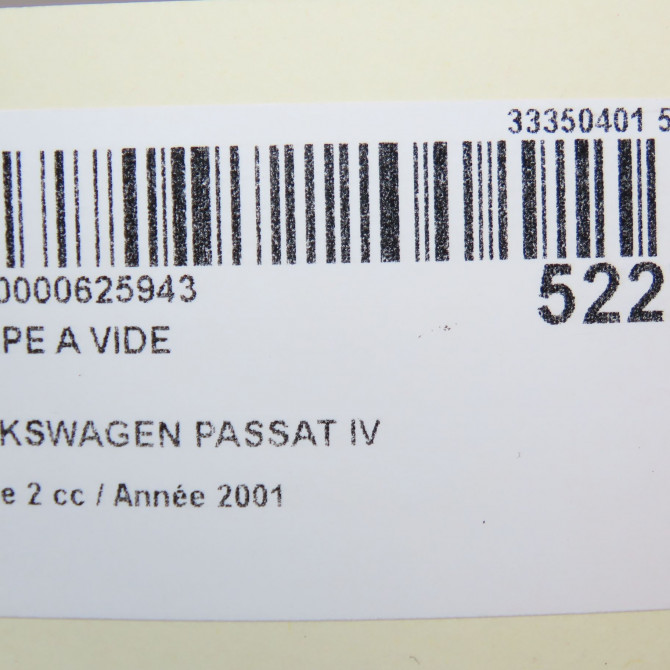 Pompe a vide occasion VOLKSWAGEN PASSAT IV Phase 2 10-2000->03-2005 1.9 TDI 130ch 38145209Q 7