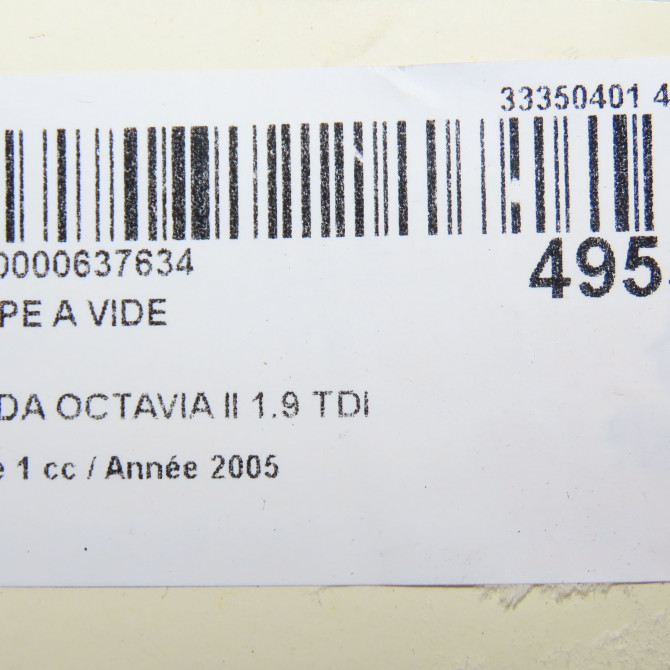 Pompe a vide occasion SKODA OCTAVIA II Phase 1 06-2004->10-2008 1.9 TDI 105ch 38145209Q 6
