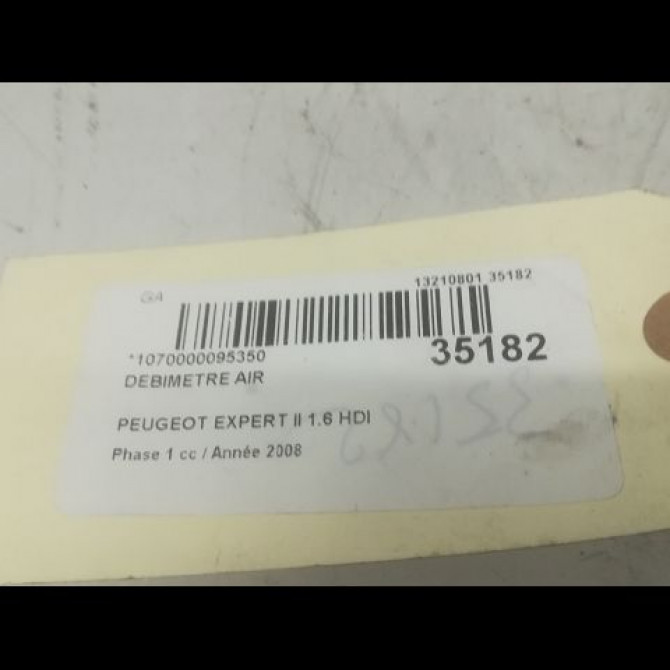 Debimetre air occasion PEUGEOT EXPERT II Phase 1 01-2007->... 1.6 HDI 90ch 1610874680 4