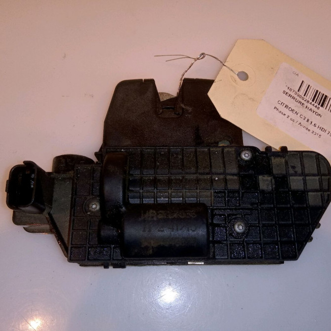 Serrure hayon occasion CITROEN C3 II Phase 2 03-2013->12-2016 1.6 HDI 75ch 8719F8 1