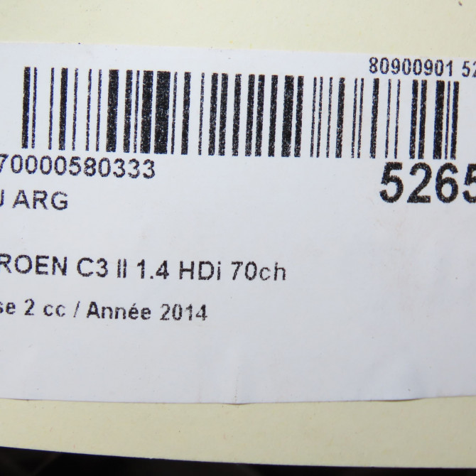 Feu arrière gauche occasion CITROEN C3 II Phase 2 03-2013->12-2016 1.4 HDi 70ch 9803928880 5