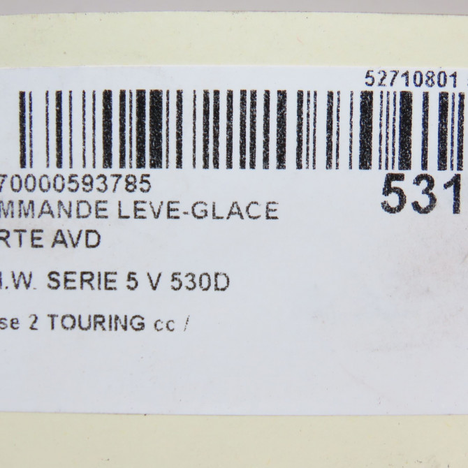 Commande lève-glace porte avant droite occasion B.M.W. SERIE 5 V Phase 1 04-1995->04-1999 530D 61313448654 4