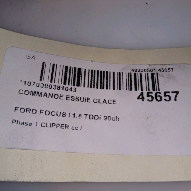Commande essuie glace occasion FORD FOCUS I Phase 1 CLIPPER 10-1998->12-2004 1.8 TDDi 90ch 1097541 4
