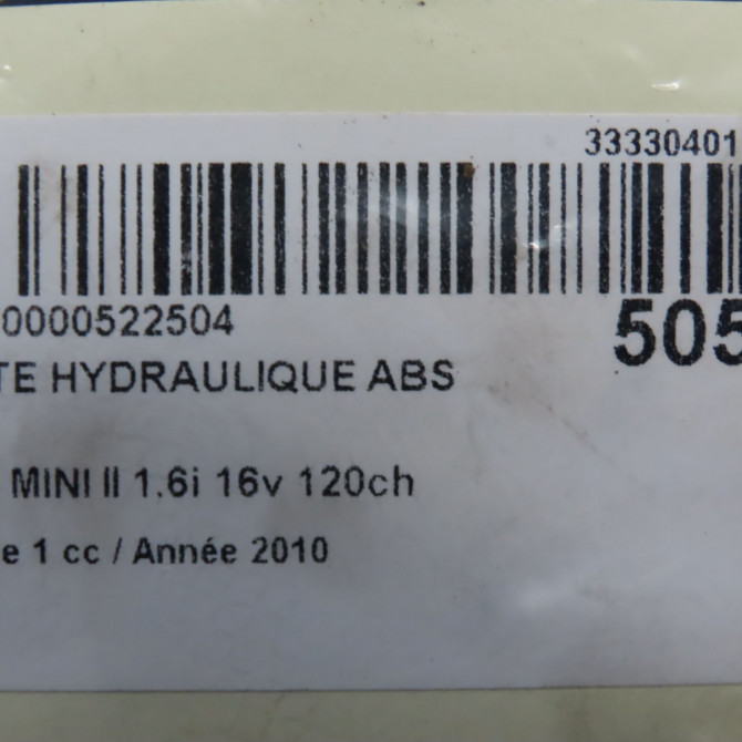 Unité hydraulique ABS occasion MINI MINI II Phase 1 09-2006->12-2010 1.6i 16v 120ch 34506786225 6