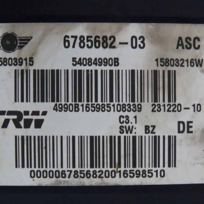 Unité hydraulique ABS occasion MINI MINI II Phase 1 09-2006->12-2010 1.6 D 110ch 34506786225 4