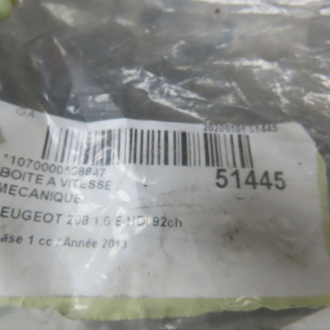 Boîte à vitesse mecanique occasion PEUGEOT 208 208 Phase 1 2012-03-01->2015-09-30 1.6 E-HDI 92ch 1612930780 7