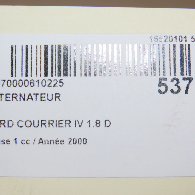 Alternateur occasion FORD COURRIER IV Phase 1 04-1995->04-1999 1.8 D 60ch 1406095 8