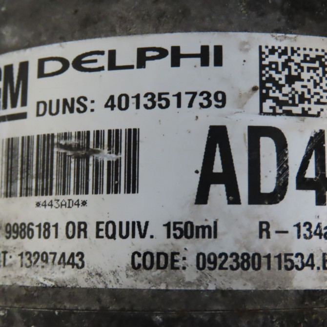 Compresseur air conditionne occasion OPEL ZAFIRA II Phase 2 01-2008->12-2014 1.7 CDTI 125ch 93169376 6