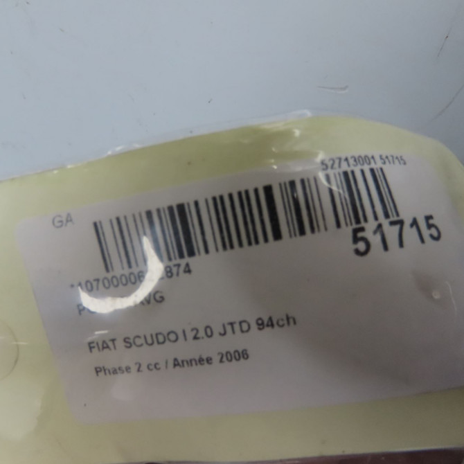 Porte avant gauche occasion FIAT SCUDO I Phase 2 01-2004->04-2007 2.0 JTD 94ch 7