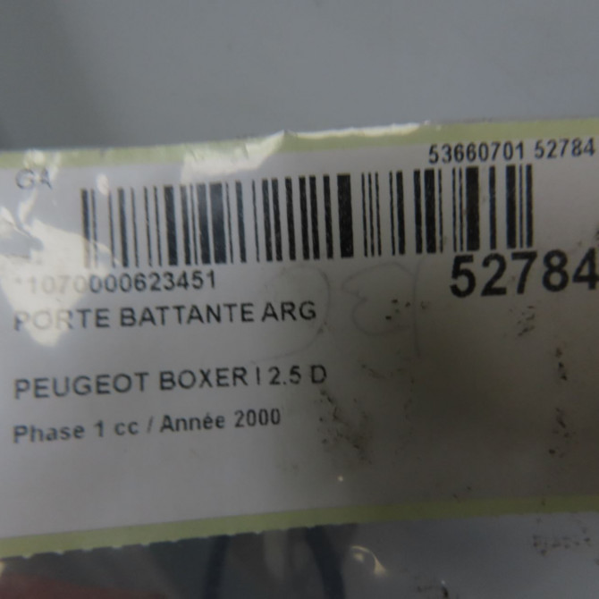 Porte battante arrière gauche occasion PEUGEOT BOXER I Phase 1 07-1994->02-2002 2.5 D 870263 4