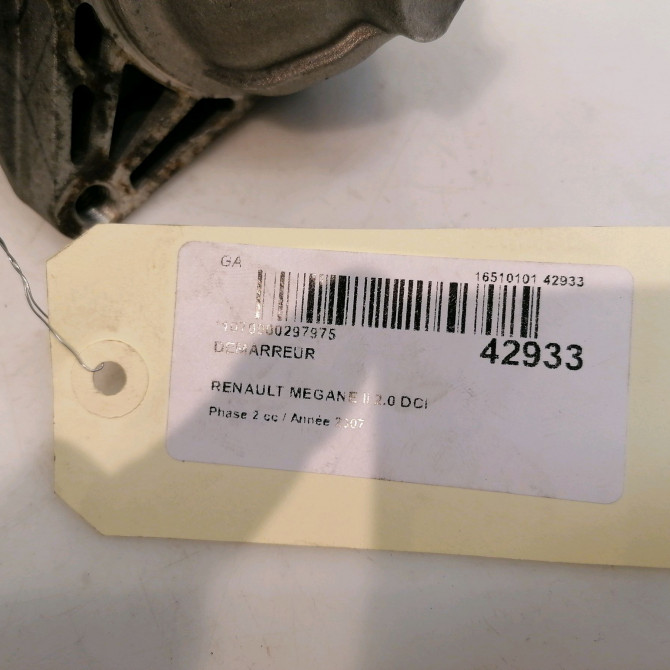 Démarreur occasion RENAULT MEGANE II Phase 2 01-2006->06-2009 2.0 DCI 150ch 8200628430 6