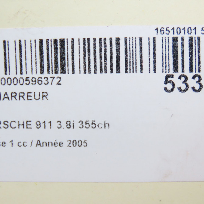 Démarreur occasion PORSCHE 911 Phase 1 07-2004->07-2008 3.8i 355ch 99660410302 7